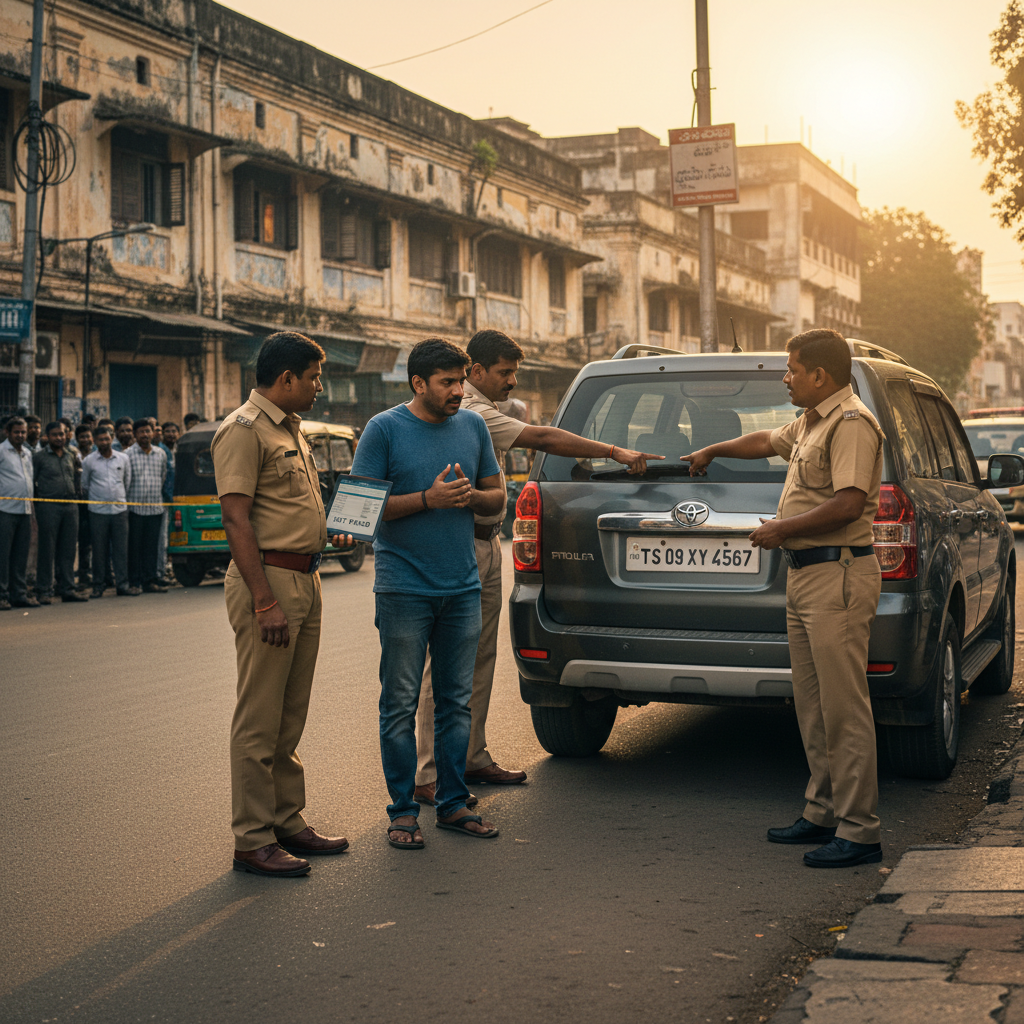 Hyderabad Man Booked for Using Fake Number Plate on Unregist