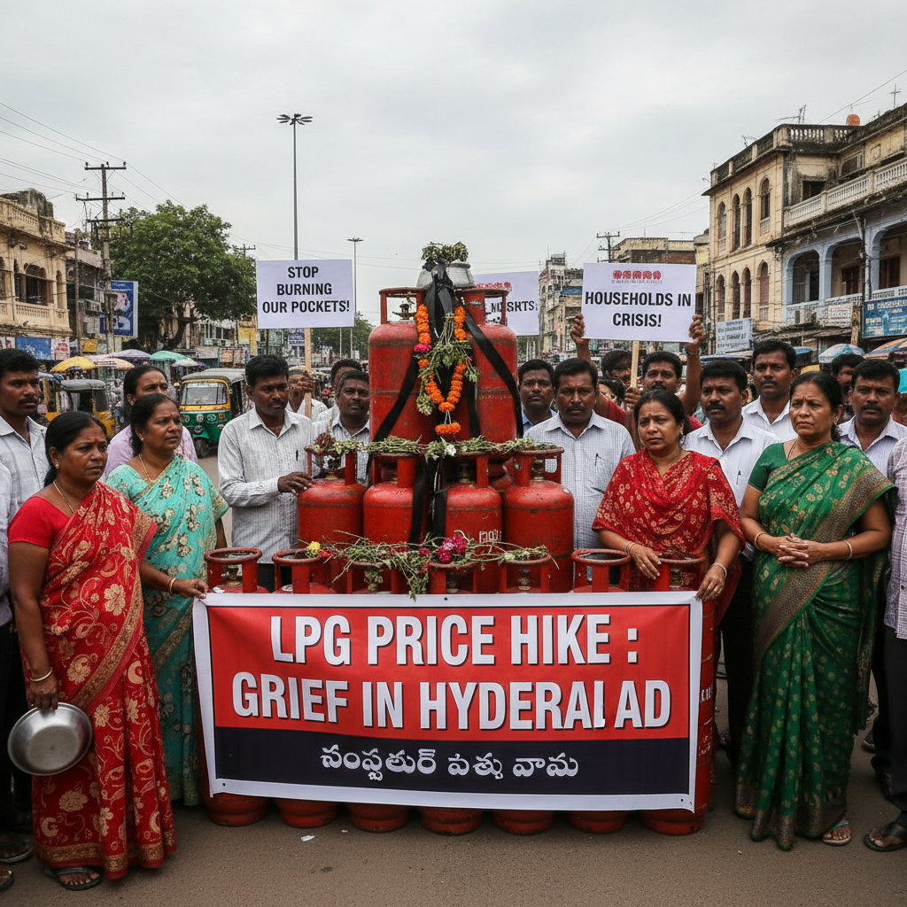 Hyderabad Experiences Significant LPG Price Hike Amid Grief