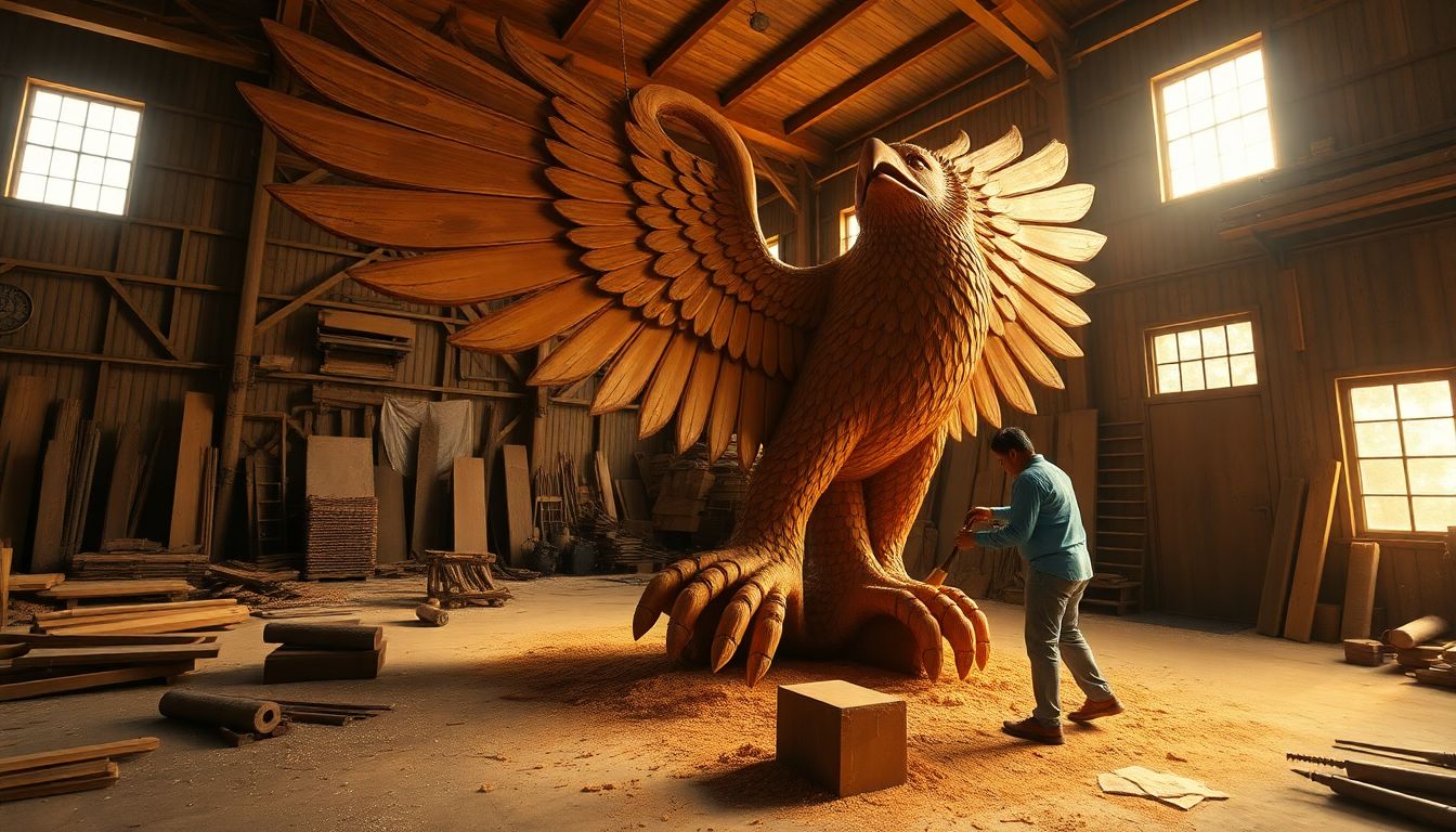 Myanmar Artisans Craft Garuda Vahanams for Ammapalli Temple in Shamshabad