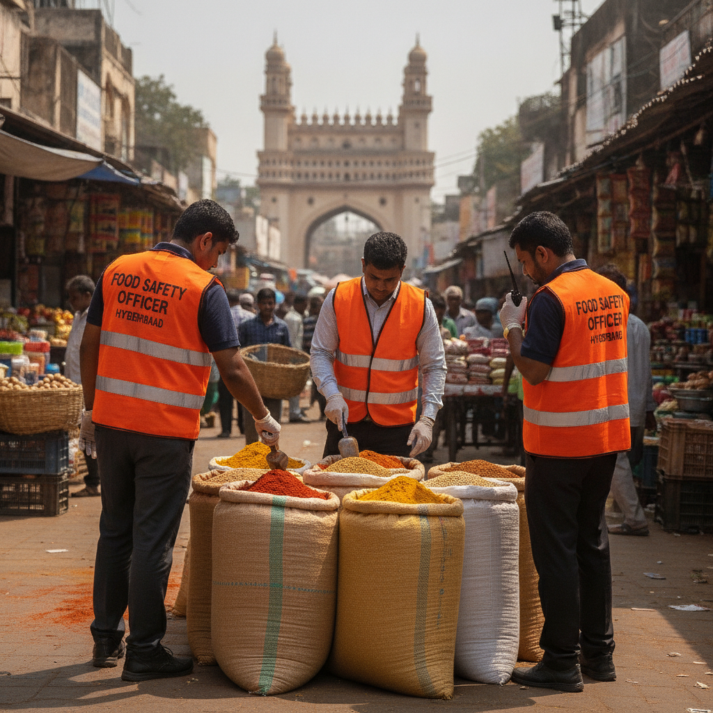H-FAST Seizes 121 Tonnes of Adulterated Food and Files 21 Cases in Charminar
