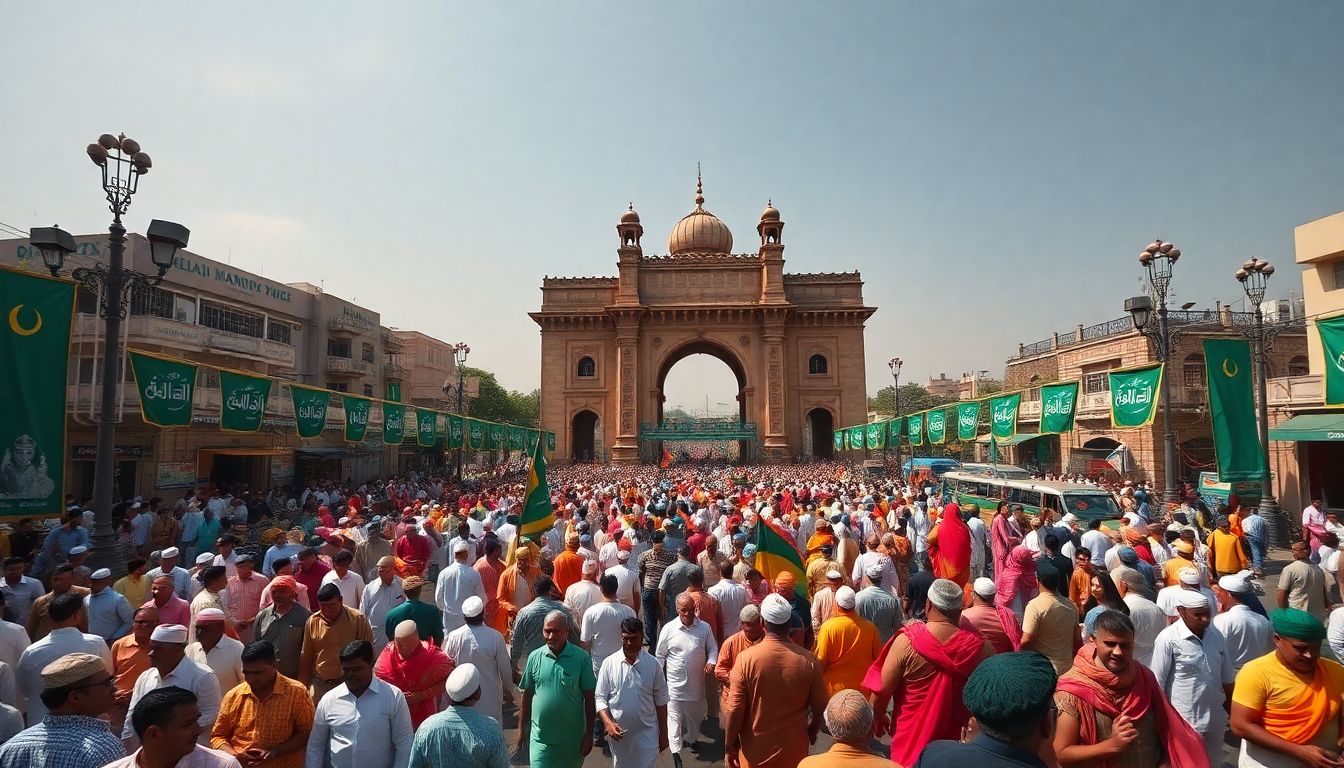 Milad Peace Juloos from Charminar Marks Milad-un-Nabi Celebrations in Hyderabad