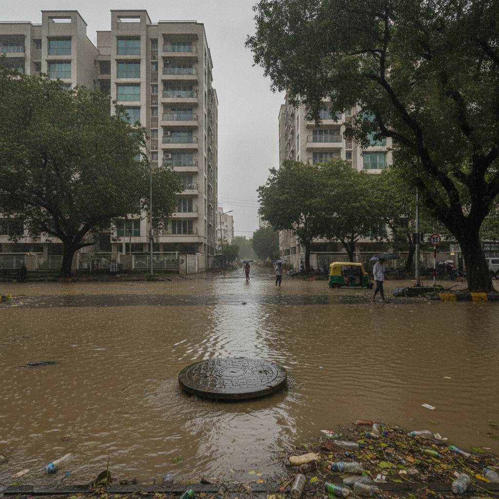 HYDRAA Blames Cyberabad Municipal Corporation for Flooding After Hyderabad Rains