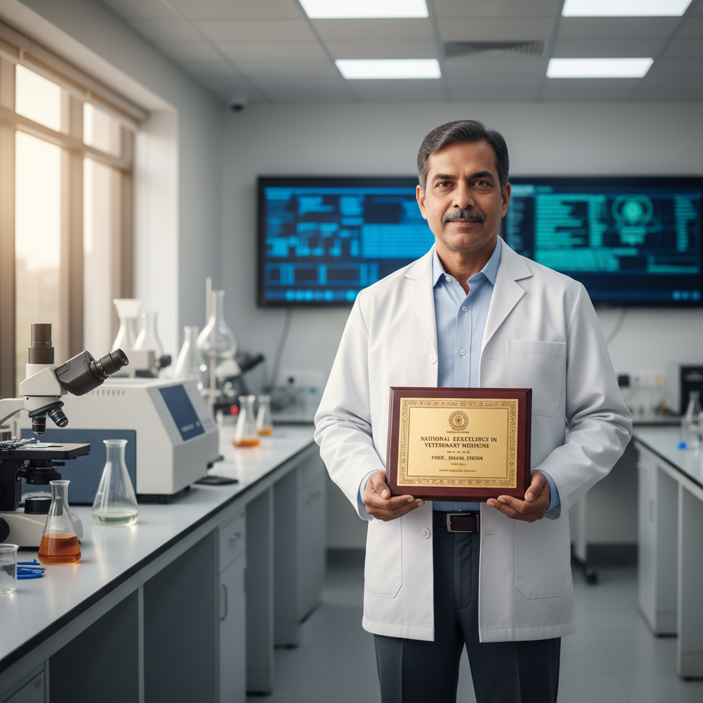 Jagtial Veterinary Teacher Wins Dr Verghese Kurien National Excellence Award