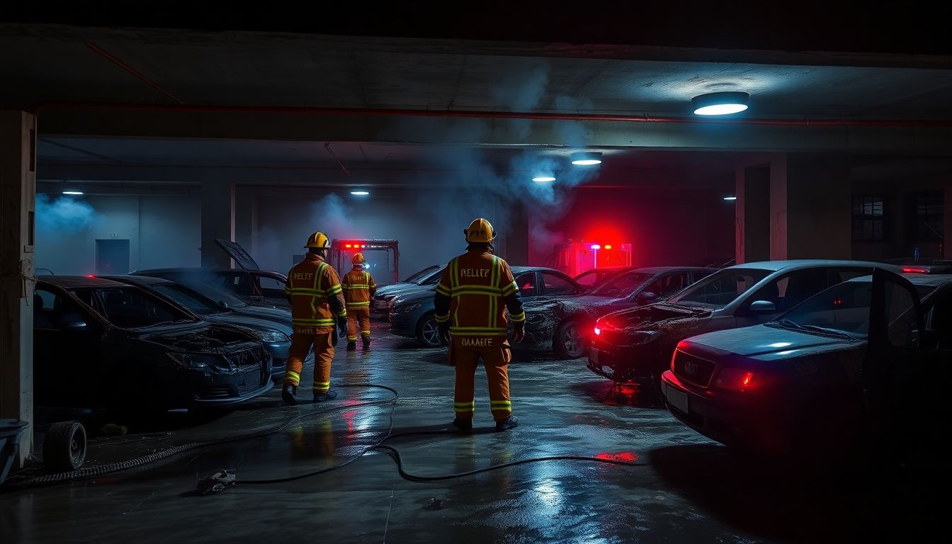 Six Cars Gutted in Cellar Fire at Filmnagar Residential Building