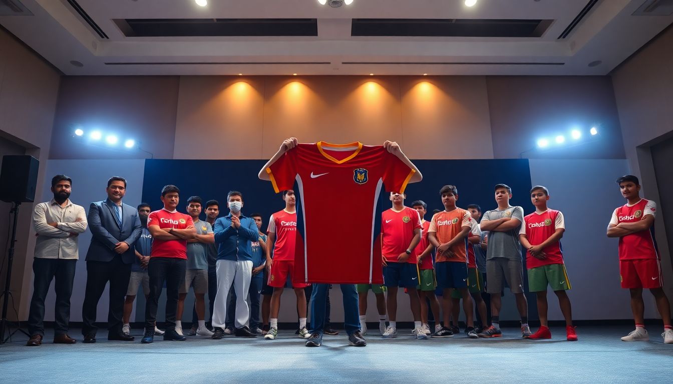 Gareth Wynn Owen Unveils India-Spain Grassroots Football Jersey In Hyderabad