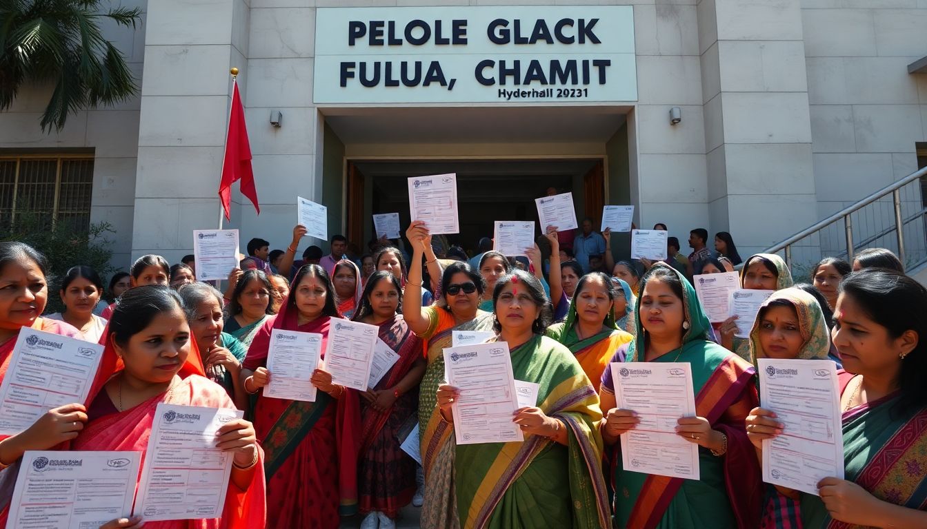 Over 100 Booth Level Officers Protest Unpaid Election Dues at Secunderabad Cantonment
