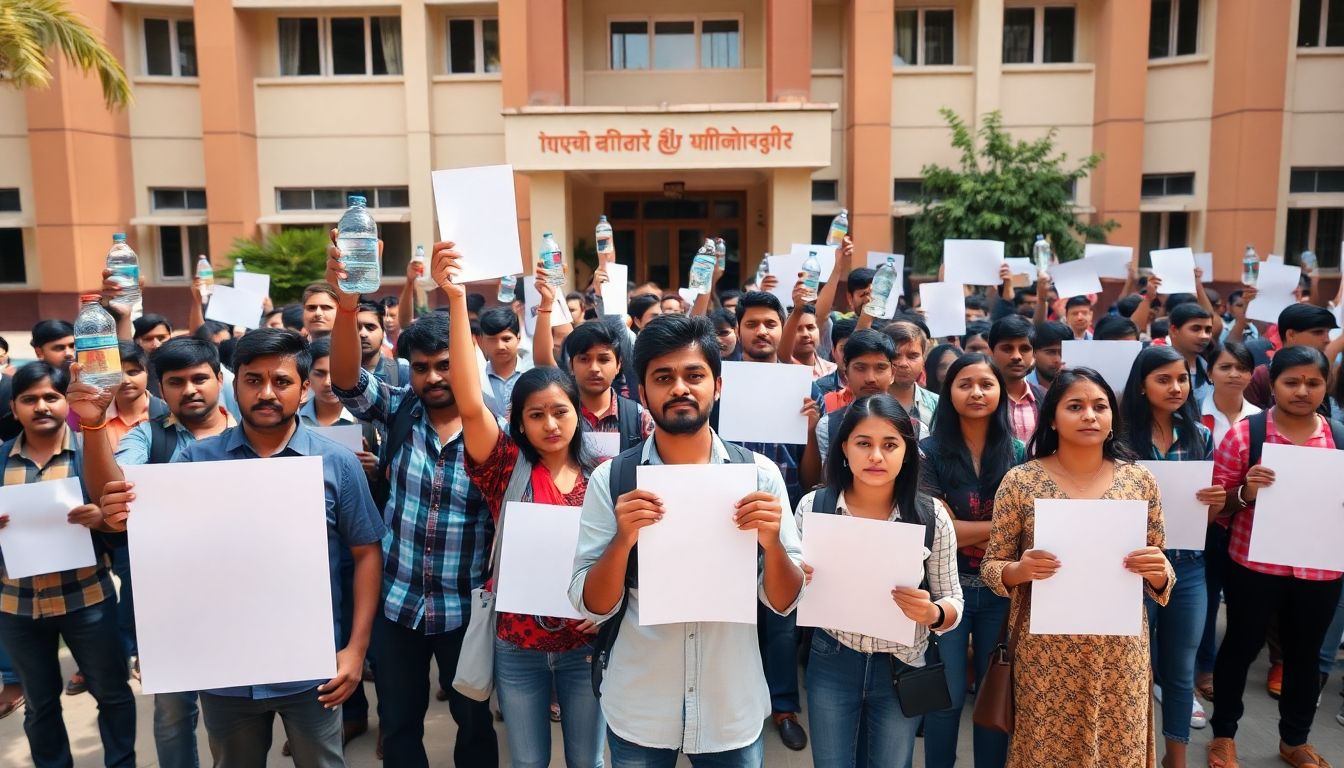 JNTUH Mahabubabad Students Protest Over Poor Hostel Sanitation and Water Scarcity