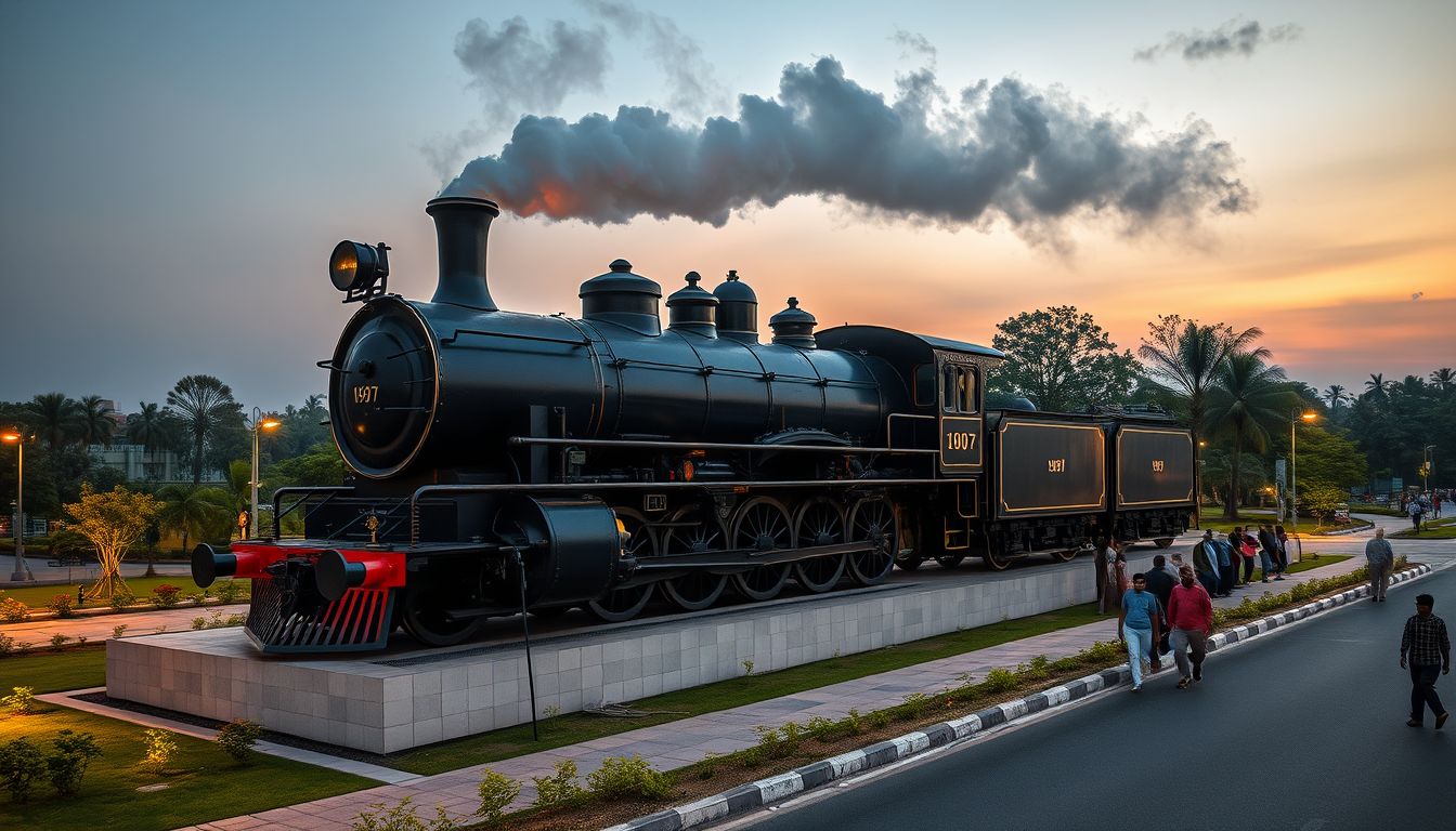 119-Year-Old 'Sir Alec' Steam Engine Draws Evening Crowds in Secunderabad