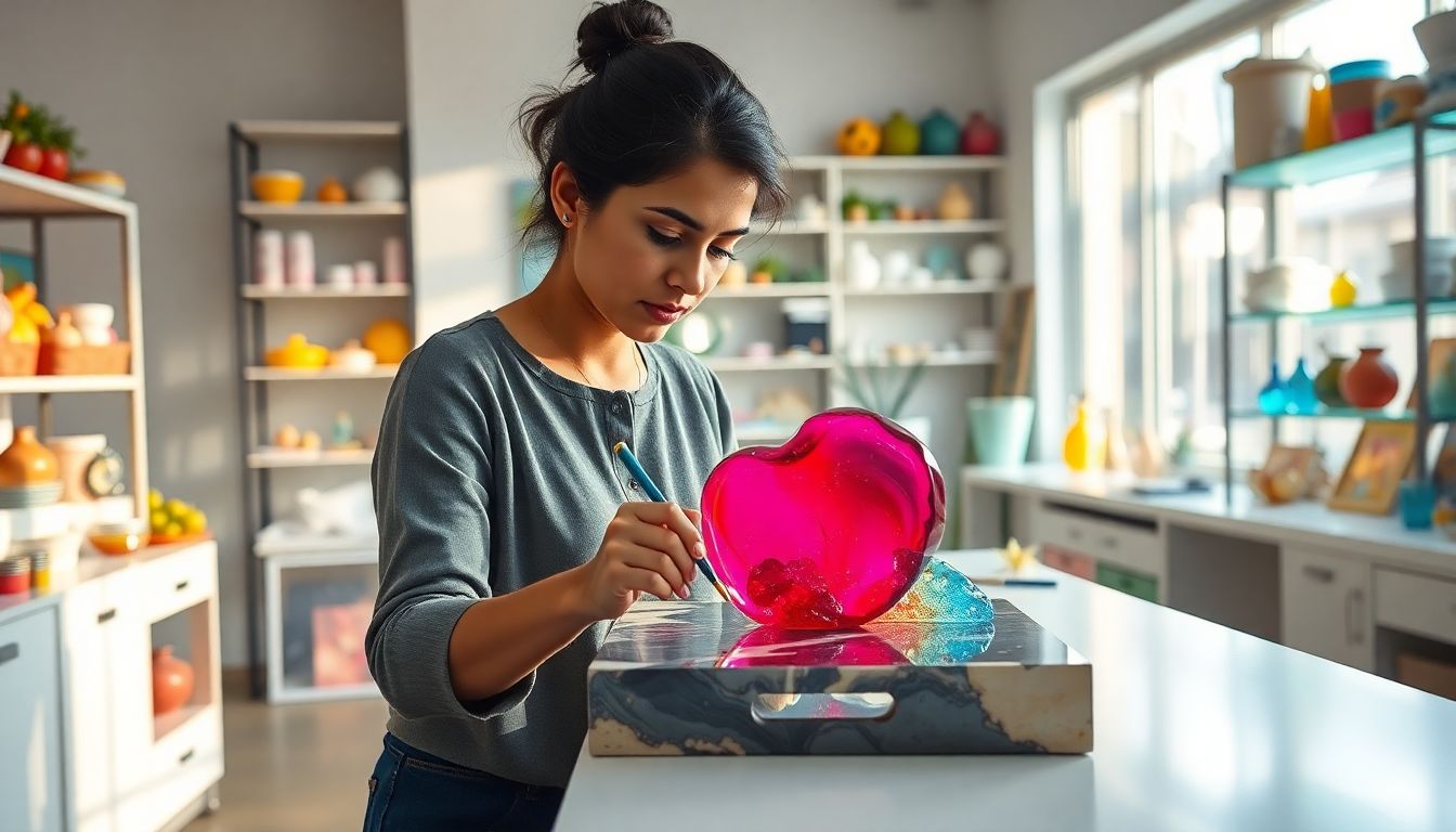 Former Hyderabad Software Professional Launches Vyka Art Studio For Resin Art