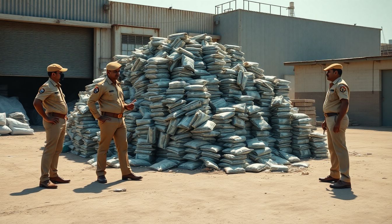 GRP Secunderabad destroys 735 kg of seized ganja worth Rs 3.22 crore in Bhongir mandal