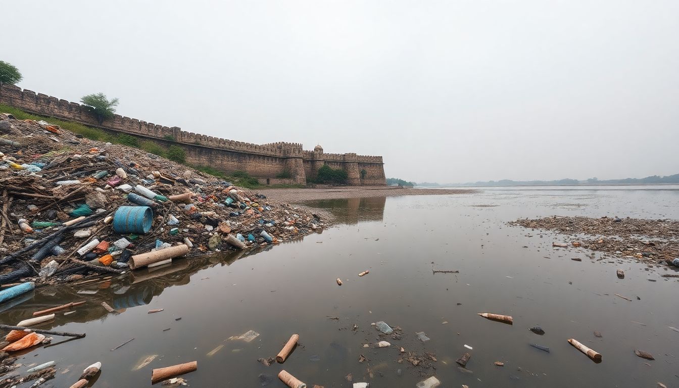 Waste Dumping and Encroachment Shrink Golconda's Shah Hatim Lake to 30 Acres