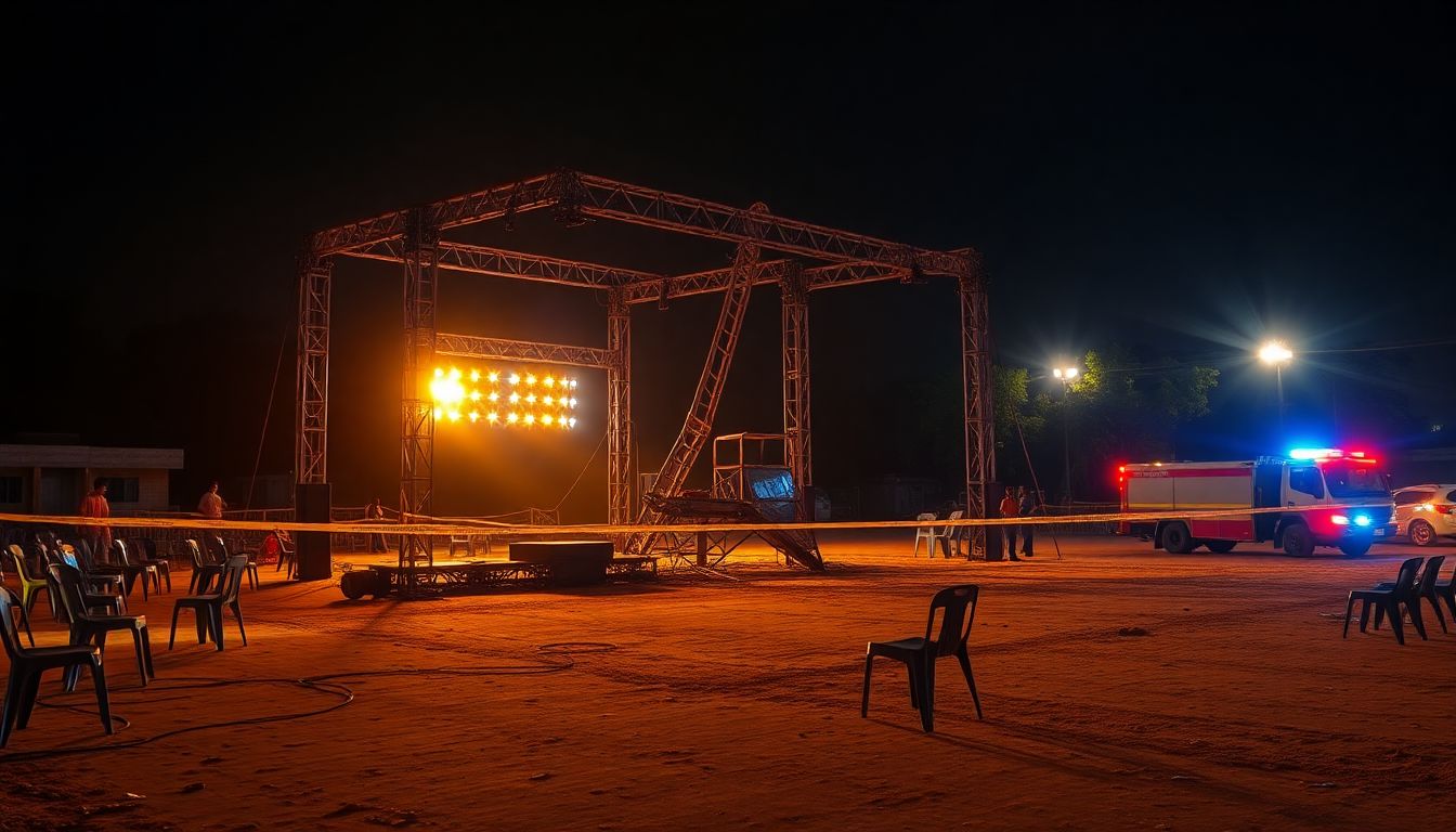 Police Book Malla Reddy Management After Sound Rig Collapses at Toxic Event