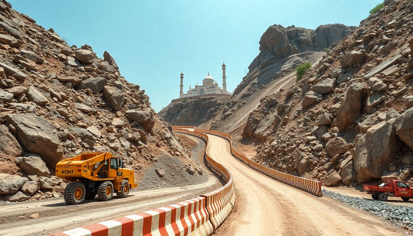 Rs 20 Crore Road Construction Underway Up Moula Ali Hill to Aid Devotees