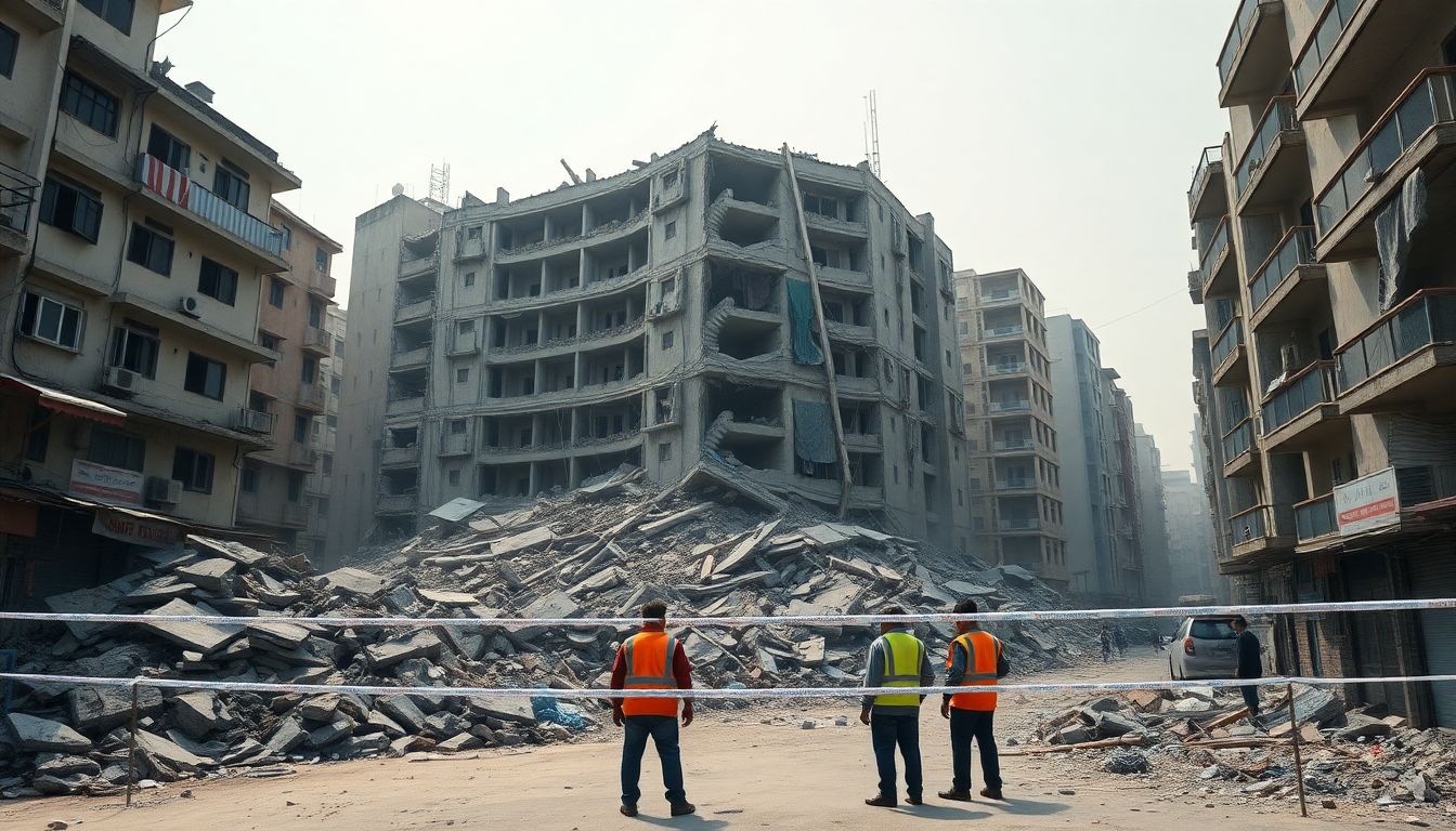 Two Migrant Workers Killed in Seven-Storey Building Collapse at Gachibowli