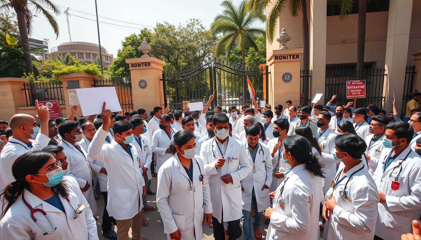 AYUSH Medicos Storm Commissionerate Office in Secunderabad Over Stipends