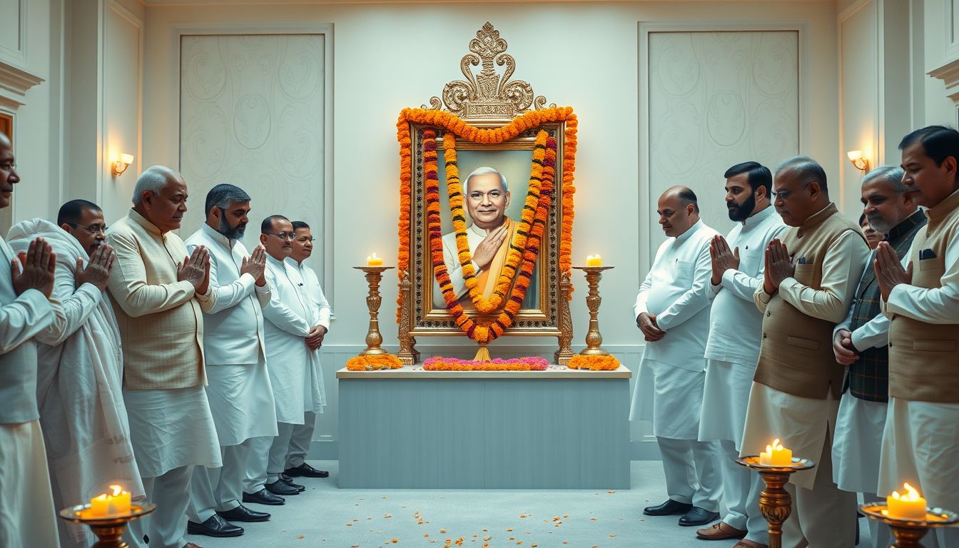 Telangana BJP Leaders Pay Homage to Atal Bihari Vajpayee on Death Anniversary