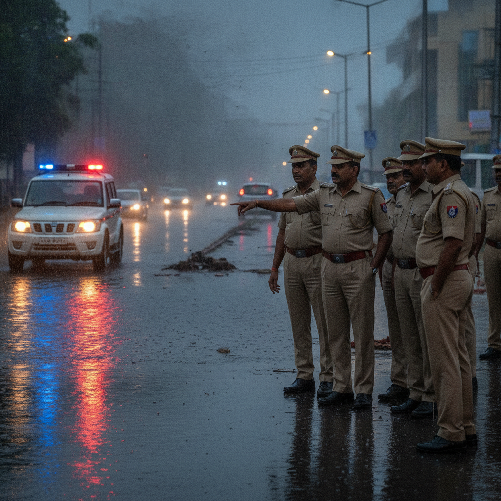 VC Sajjanar Inspects Hyderabad Waterlogging Areas Amid Rain Alert