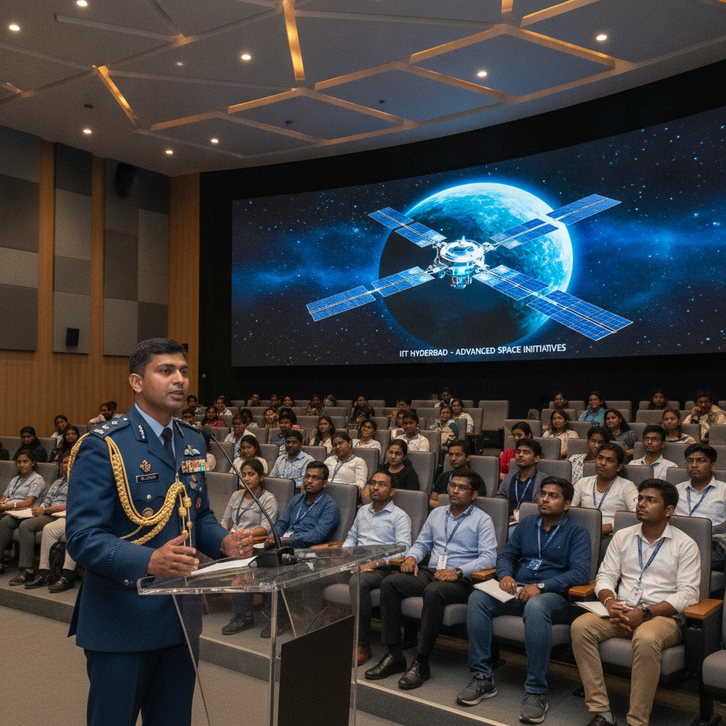 IAF Group Captain Shubhanshu Shukla Urges IIT Hyderabad Students to Lead Space Missions