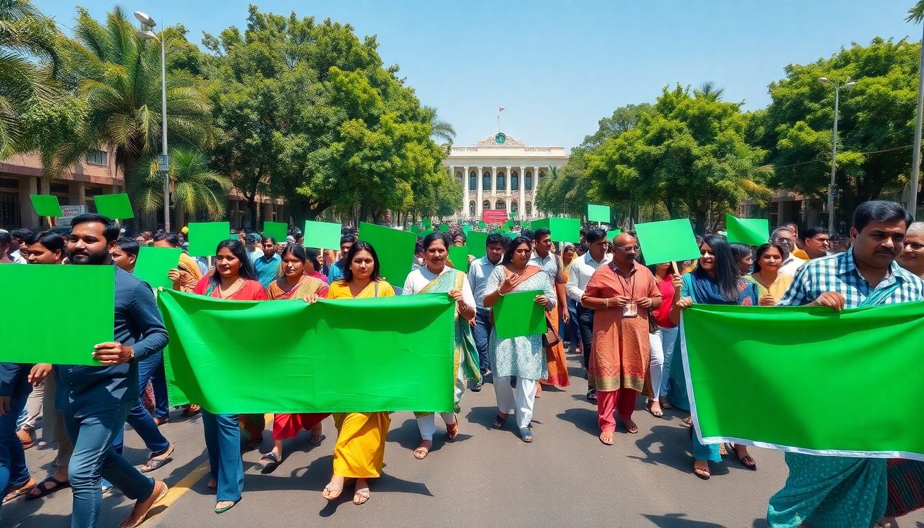 Uppal Residents Rally at Secretariat in Support of HYDRAA Land Protection Drive