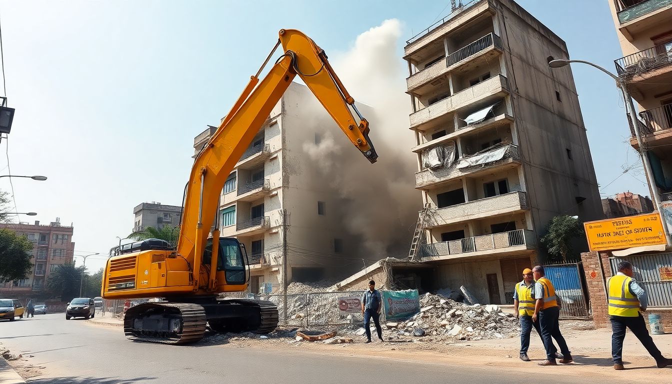 Cyberabad Municipal Corporation Demolishes 21 Illegal Buildings in Enforcement Drive