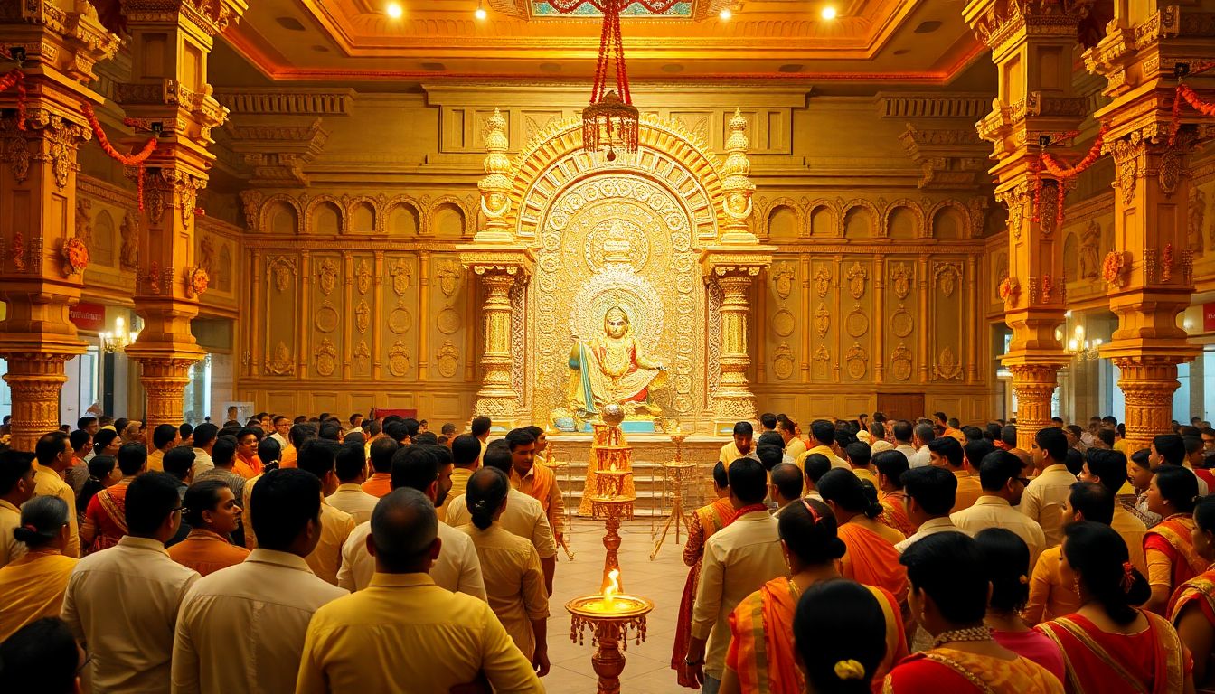 Krishna Janmashtami Celebrated at Banjara Hills Hare Krishna Golden Temple