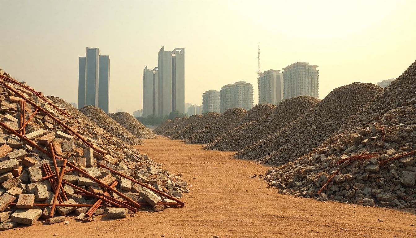 Cyberabad Municipal Corporation Plans Clearance of Gachibowli Debris Mounds
