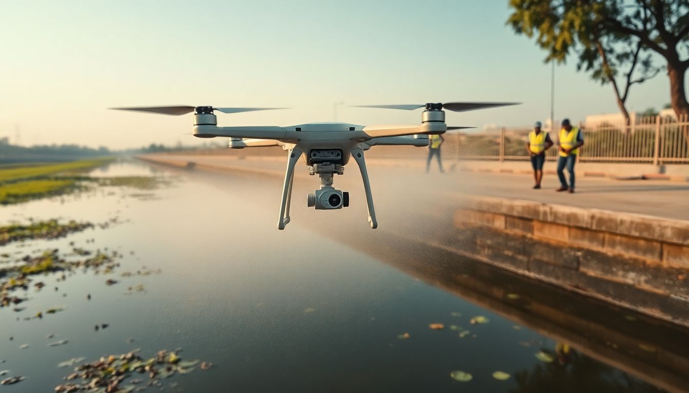 GHMC Deploys Drones to Spray Larvicide and Control Mosquito Breeding