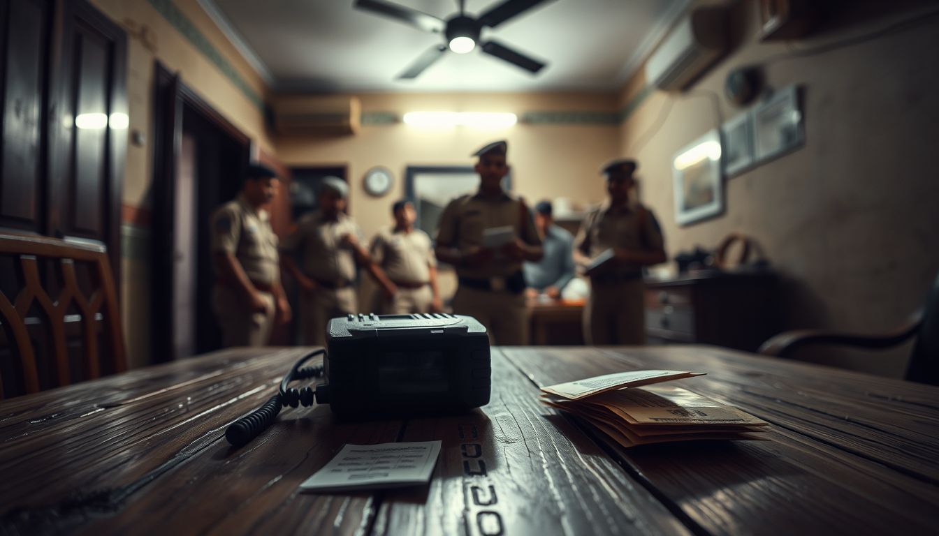 Police Wireless Set Found at Ganja Peddlers' House in Balanagar