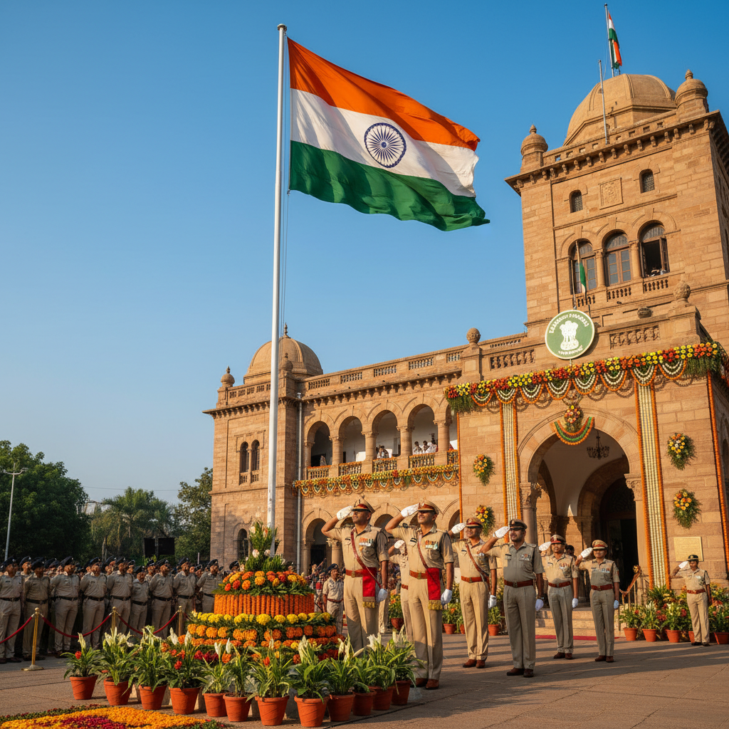 Hyderabad Police Commissionerates Celebrate Telangana State Formation Day
