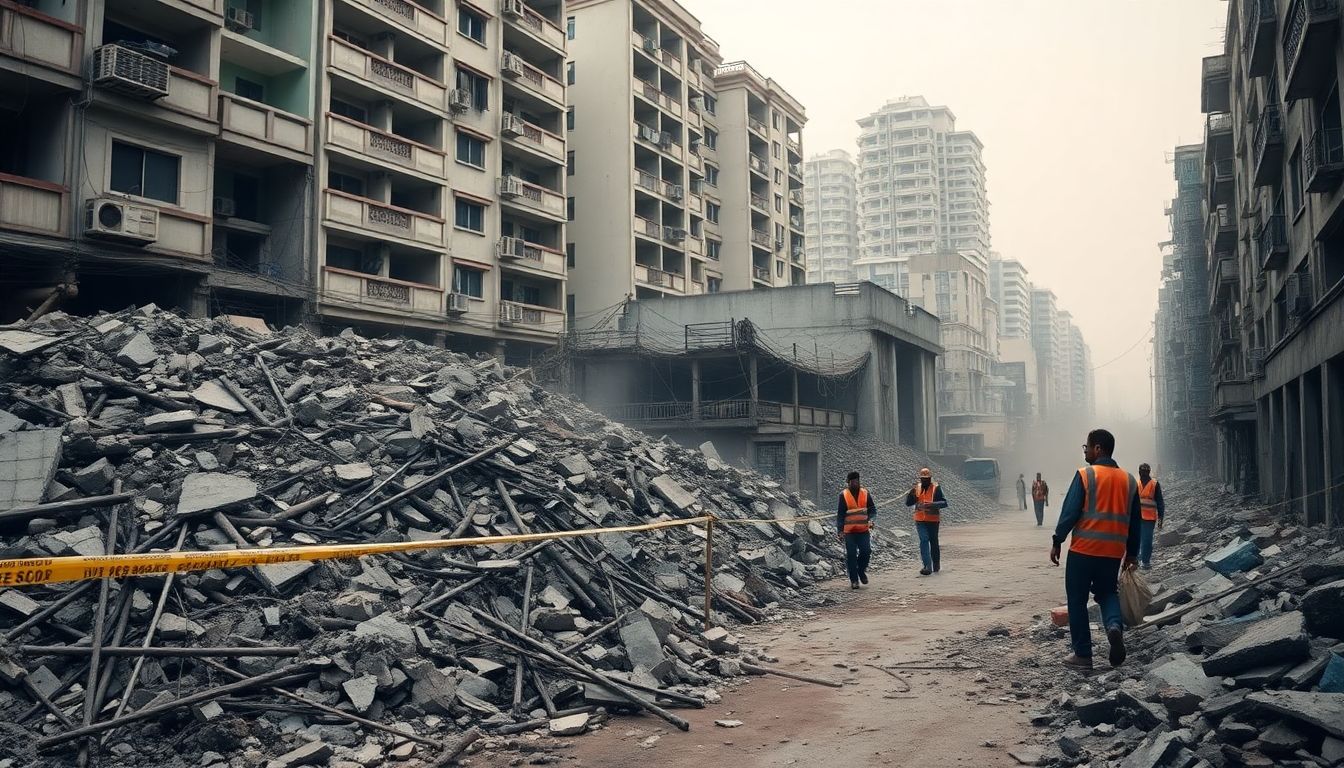 Two Migrant Workers Killed in Seven-Storey Building Collapse in Gachibowli
