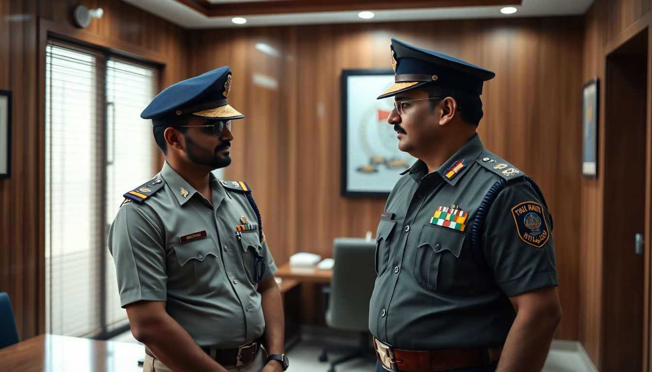 Cricketer and DSP Mohammed Siraj meets DGP CV Anand in Hyderabad