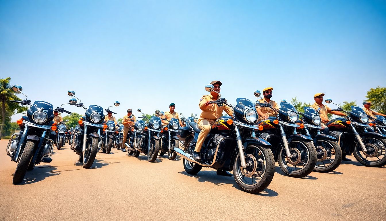 Hyderabad Police Induct 30 New Patrol Bikes to Boost Traffic Management