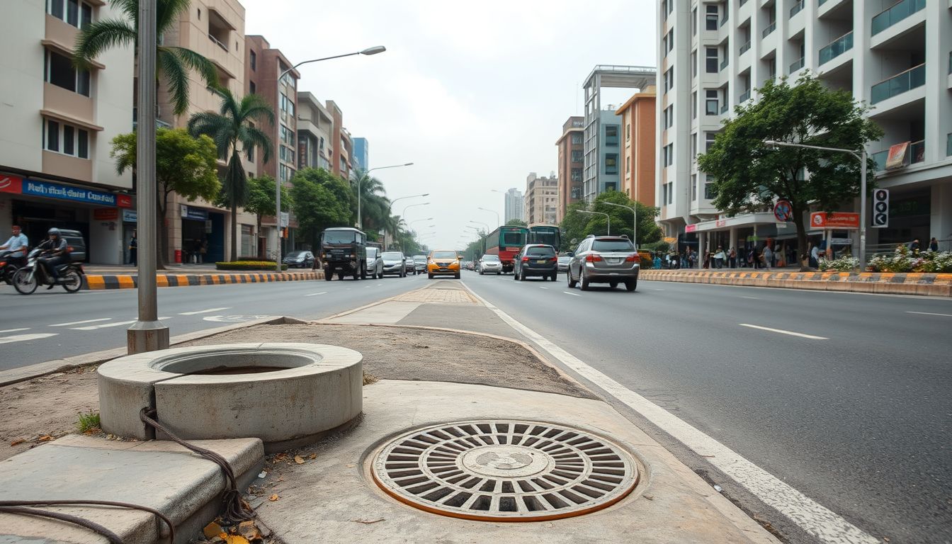 Pragathi Nagar Rainwater Harvesting Pit Helps Ease Traffic and Water Stagnation