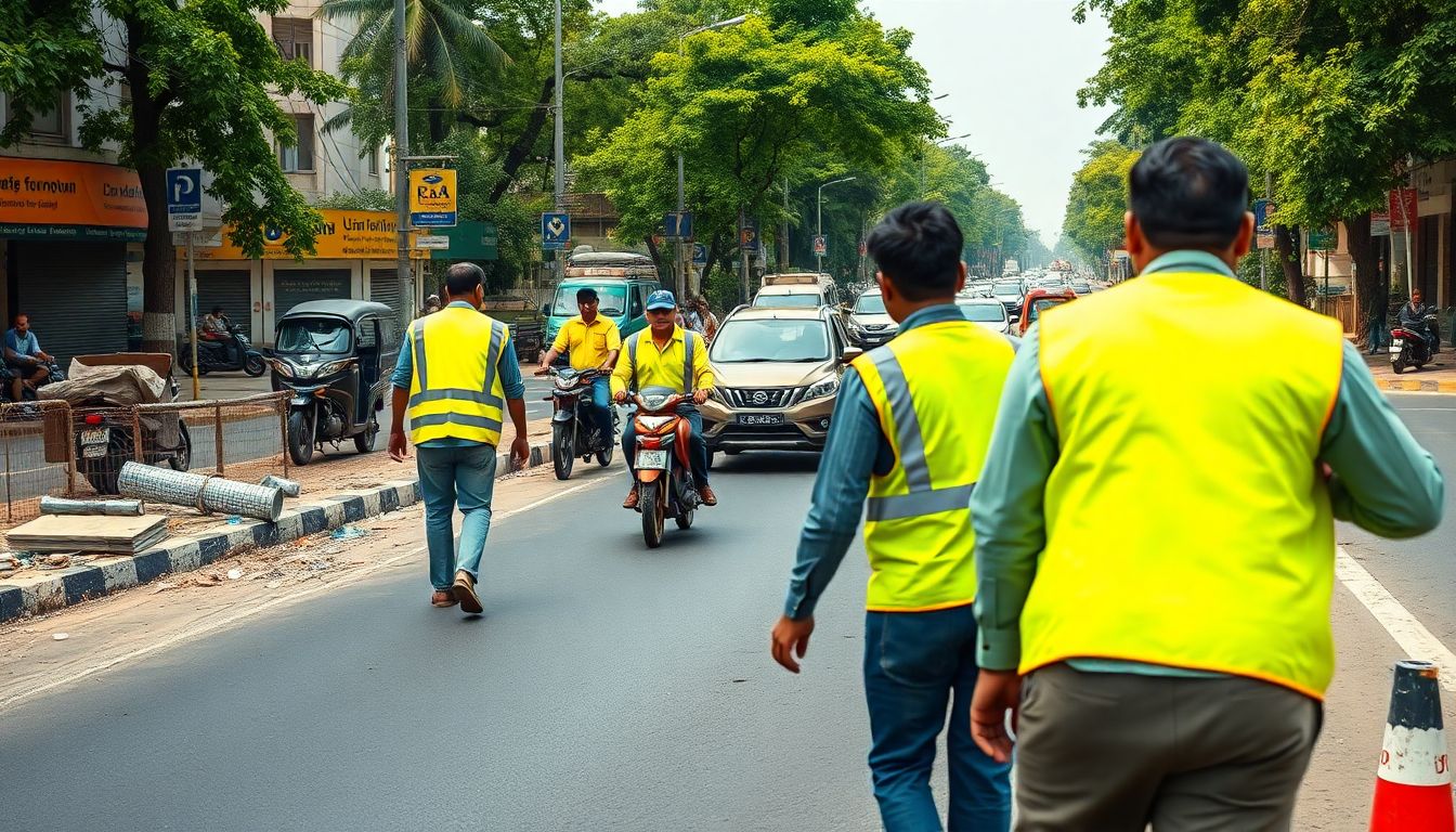 Cyberabad Municipal Commission Clears Road Encroachments in Gachibowli