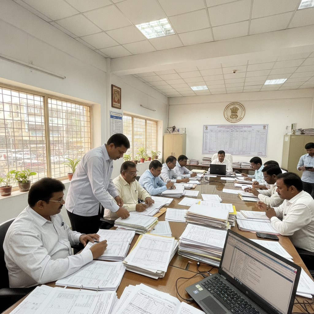Election Officials Review Voter Enumeration Progress in Serilingampally and Hyderabad