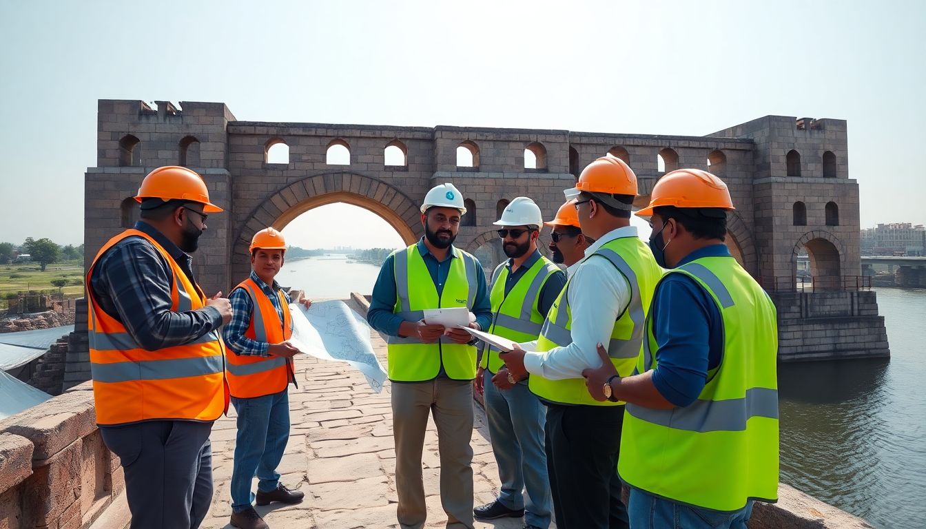 MRDCL Officials Inspect Puranapul and Old City Bridges for Restoration Work