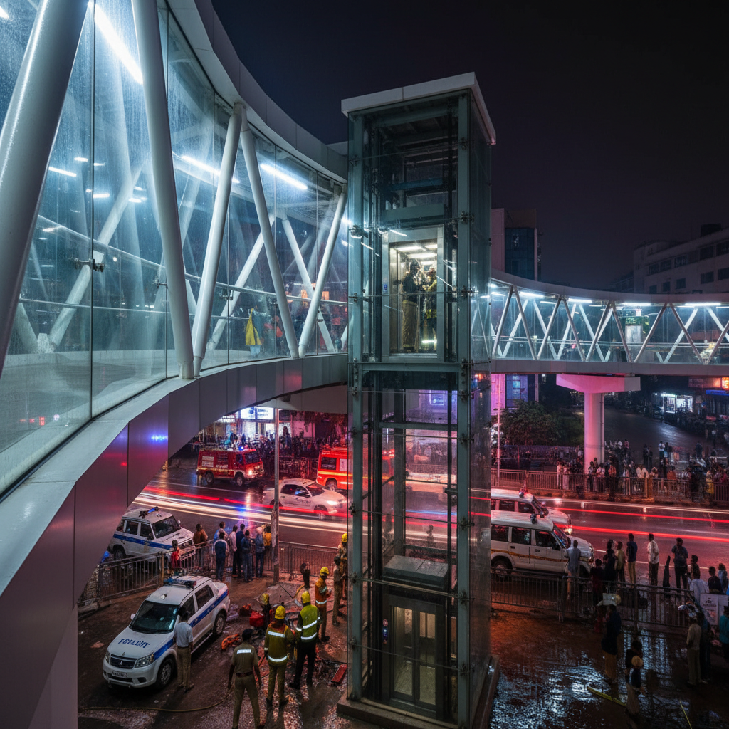Man rescued after being trapped for two hours in Uppal Skywalk lift