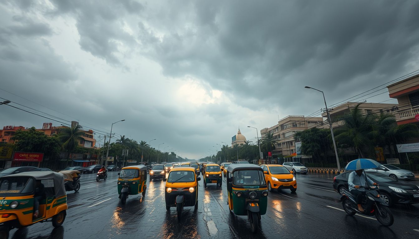 Heavy Rains Lash Central Parts of Hyderabad Following Sunny Morning