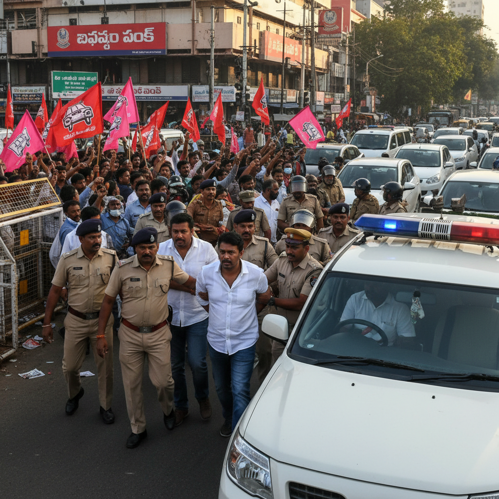 Police Arrest Former BRS MLA Balka Suman in Hyderabad Amid Party Protests