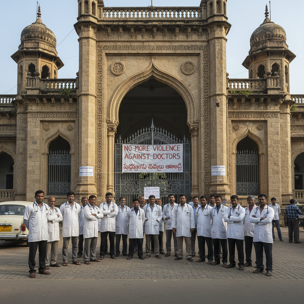 Osmania and Gandhi Hospital Doctors Suspend Outpatient Services Over Transfers