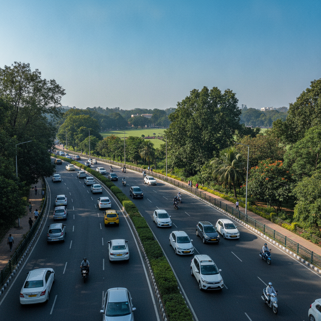 Hyderabad Commuters Report Smoother Drives on New KBR Park One-Way Traffic Loop