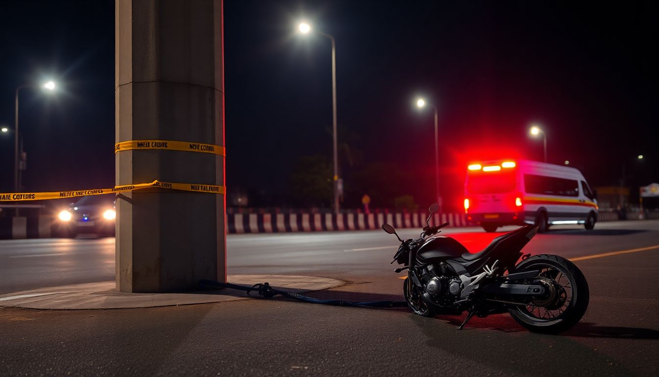 Two Men Killed as Motorcycle Crashes Into Metro Pillar in Kukatpally