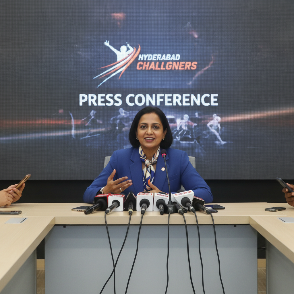 Hyderabad E-Champions Owner Brihathi Cherukuri Outlines Vision to Groom Young Cricketers