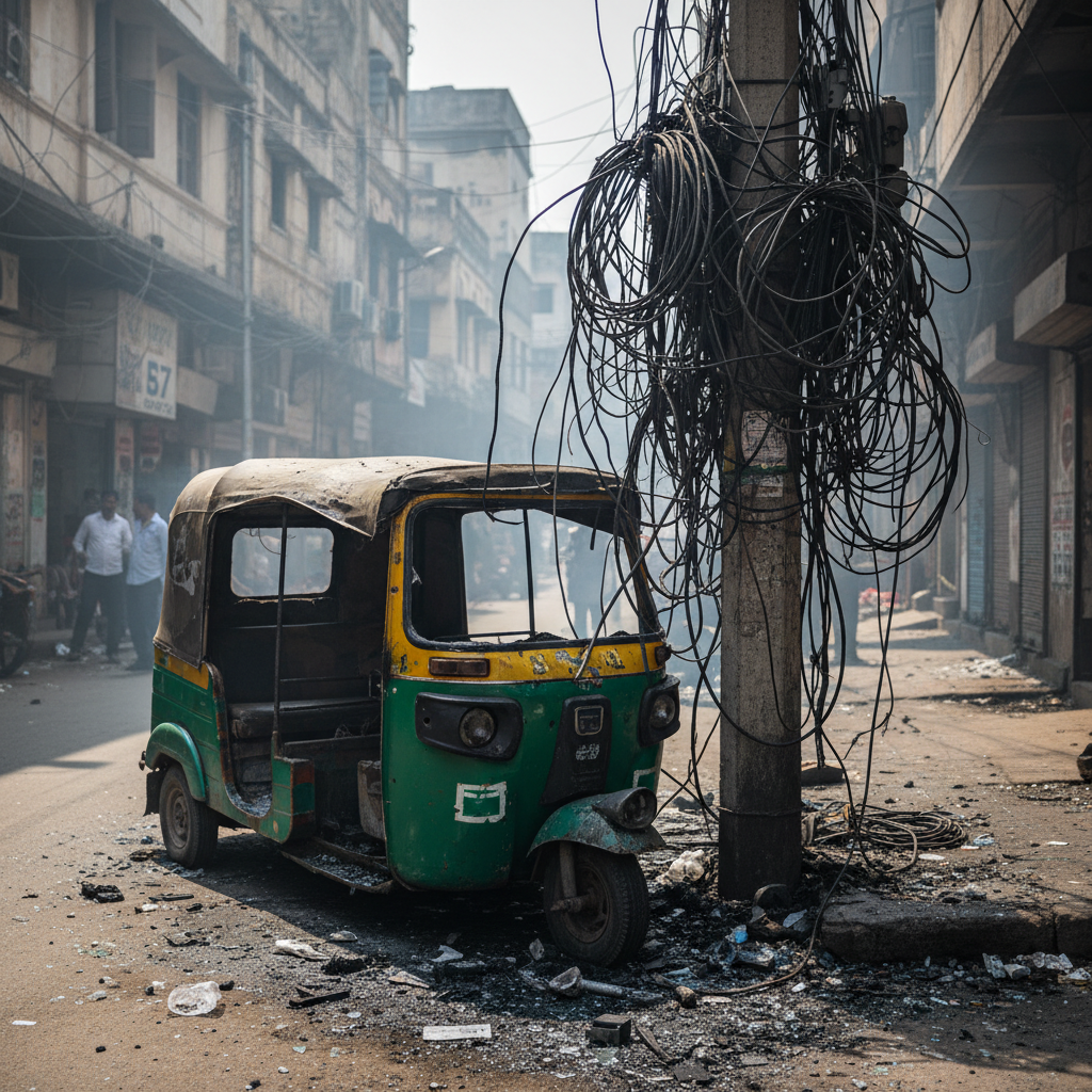 Secunderabad short circuit triggers fire in Boudhanagar damaging auto rickshaw