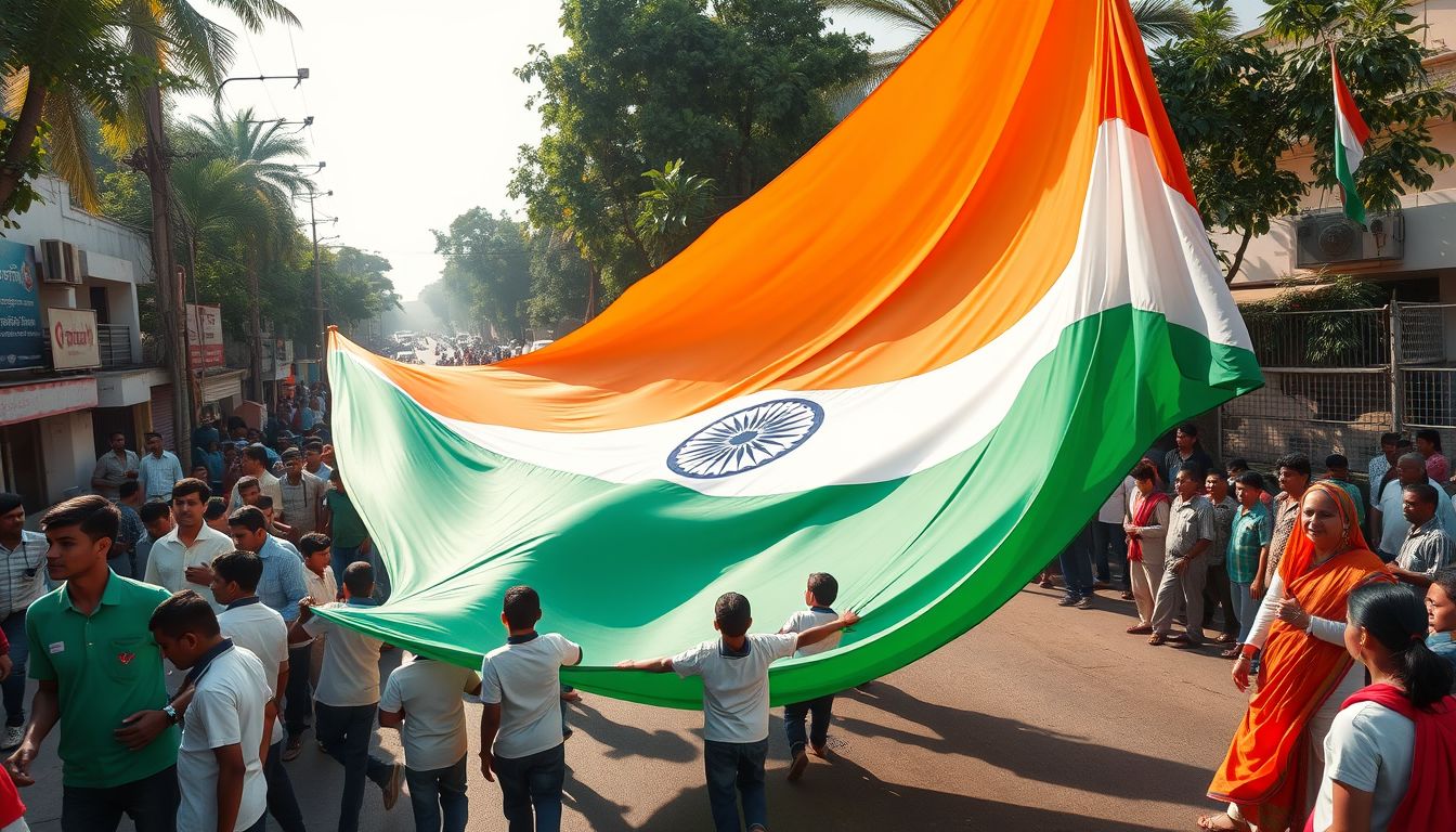 Hyderabad Marks Independence Day with 500-Metre Tricolour Rally in Shaikpet