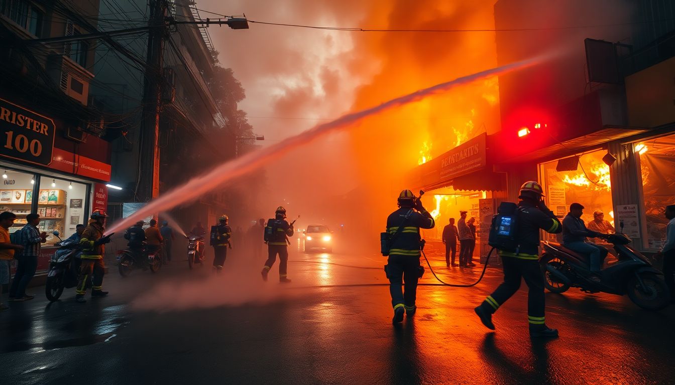 Major Fire Breaks Out at Madannapet Market in Hyderabad, Gutting Several Shops