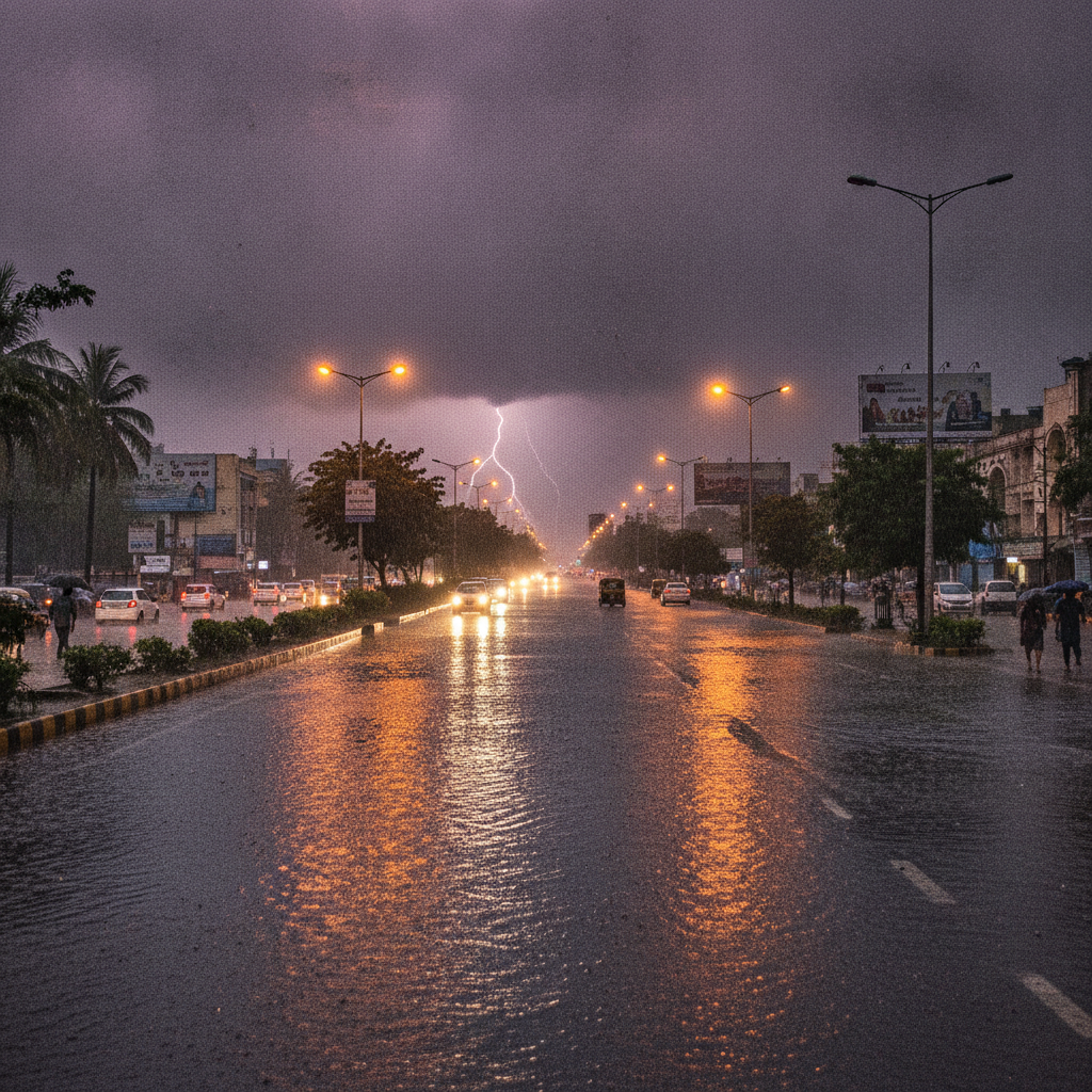 Kondapur Records 112.3 mm Rainfall as Heavy Thunderstorms Lash Greater Hyderabad