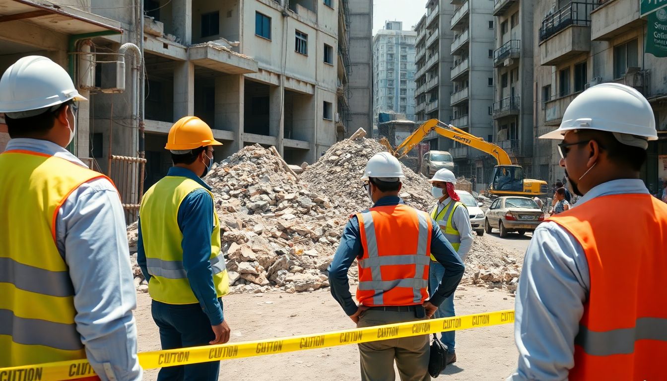 CMC and HYDRAA Inspect Dangerous Buildings After Gachibowli Collapse