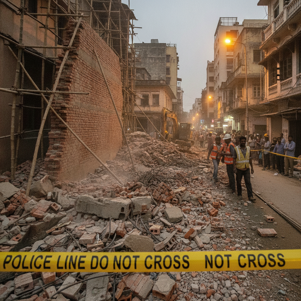 Property owner and contractor arrested after Jiyaguda wall collapse kills carpenter