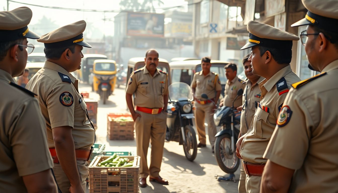 Kulsumpura Police Hold 'Arrive Alive' Road Safety Drive at Gudimalkapur Market